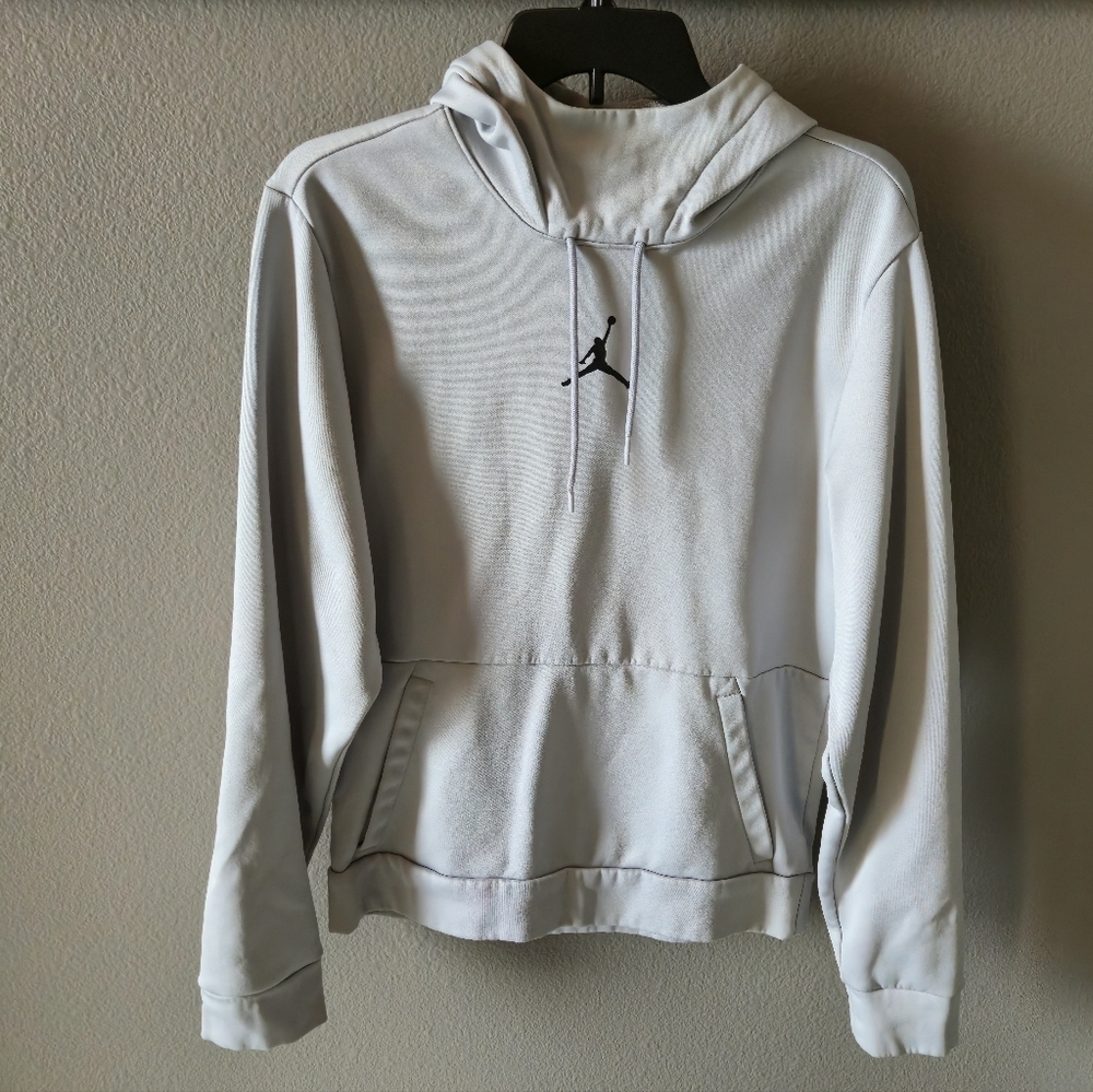 Air Jordan gray hoodie S Full front pocket Sportswear Athletic Bulls Chicago